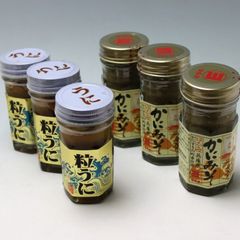 かにみそ 粒うに 各3本セット