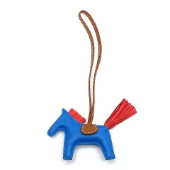 エルメス HERMES ロデオ PM バッグチャーム ホース 馬 アニョーミロ ブルーザンジバル ローズテキサス ゴールド Y刻印 2020年 超美品