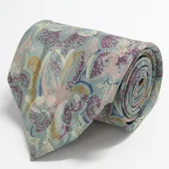 マリオヴァレンティノ ブランド ネクタイ シルク 花柄 ボタニカル柄 総柄 PO メンズ グリーン MARIO VALENTINO 【中古】