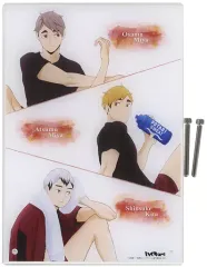 【中古】アクリルスタンド・アクリルパネル 稲荷崎高校 A4アクリルパネル 「運試し!ハイキュー!! 缶バッジ」 あたり景品