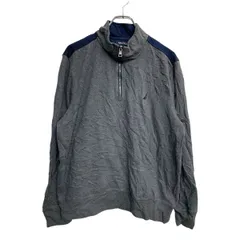 NAUTICA ハーフジップ トレーナー Lサイズ ノーティカ グレー 古着卸 アメリカ仕入 t2411-3681