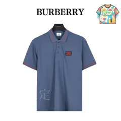 【今日特価】Burberry 胸ロゴ スクエア T ショートポロ-1