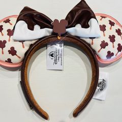 海外ディズニー　ラウンジフライ　チョコレートアイスクリーム　カチューシャ