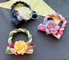 【光触媒】ミニしめ縄飾り　（アソート３個セット）