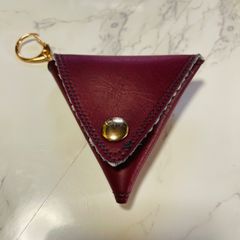 合皮×着物布 コインケース