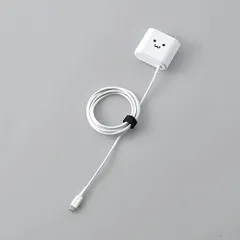 エレコム スマートフォン・タブレット用AC充電器 Type-Cケーブル一体型 2.4A出力 1.5m ホワイトフェイス MPA-ACC01WF （1点）