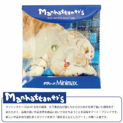 メガネ拭き マンハッタナーズ ワインピングクロス MAN-36 Manhattaner's (マンハッタナーズ） めがね拭き スマホ拭き クリーナー クロス 猫 ねこ