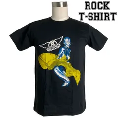 Aerosmith グラフィック Tシャツ エアロスミス ロボット ロックTシャツ バンドTシャツ メンズ レディース ロックT バンドT バンT 衣装 ロゴT ダンス ミュージック ファッション ブラック 黒 M L XL コットン 綿