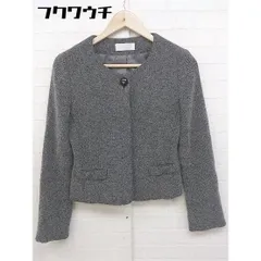 ◇ Feroux フェルゥ ノーカラー 長袖 ジャケット サイズ1 グレー系 レディース 【中古】 【1105270002545】のサムネイル