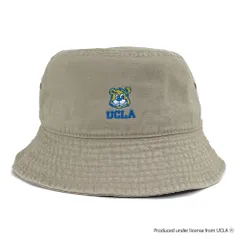 ☆ UCLA/Beige ☆ BUCKET HAT UCLA ユーシーエルエー 帽子 バケットハット バケット ハット ぼうし サファリハット BUCKET HAT メンズ レディース 男女兼用 ユニセックス シンプル カジュアル ロゴ プリント