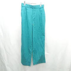 ◇ ⊂ ◎ ●未使用● GLOBAL WORK オテクラ リネン イージーパンツ サイズL グリーン系 レディース E  【1502030027532】