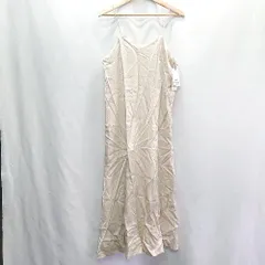 ◇ ◎ ●未使用● AND SEARCH アンドサーチ ロング丈 ワンピース サイズM ベージュ レディース E  【1407020066327】