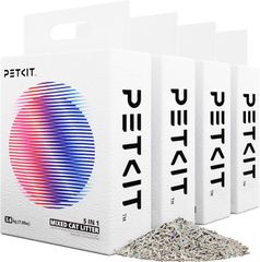 【PETKIT】おからの猫砂 ベントナイト 3.6kg x4袋 5in1混合猫砂 ミックス猫砂 脱臭 消臭 抗菌 真空パック 7Lx4袋 5in1 混合猫砂 ニオイを取る砂 固まる 流せる 飛び散らない 天然素材 ペットキット