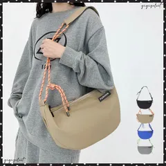 メッセンジャーバッグ ショルダーバッグ鞄レディース カジュアル 斜めかけバッグ ボディーバッグ メンズ ナイロンカバン 軽量通学 シンプル ロゴ肩掛けバッグ韓国軽い ユニセックス 無地 三日月型鞄 カップル揃えカバン