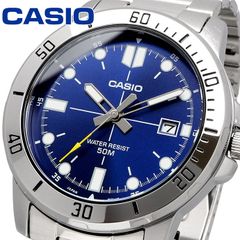 CASIO 腕時計 カシオ 時計 ウォッチ チープカシオ チプカシ シンプル MTP-VD01D-2EV メタルバンド ブルー 海外モデル [並行輸入品]