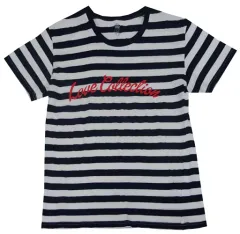 【中古】Tシャツ(女性アイドル) 西野カナ ボーダーTシャツ ネイビー×ホワイト Sサイズ 「LOVE COLLECTION TOUR～PINK＆MINT～」 西野家会員限定グッズ