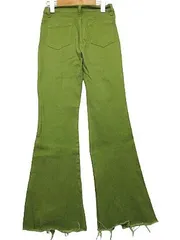 【送料無料（送料520円込】 グレイル GRL カラージーンズ デニムパンツ ストレッチパンツ スニーカーカット グリーン レディース Sサイズ ■L27966SSS24-240420-10