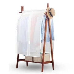 新品 Ouliyoo 洋服カバー 60*120cm 衣類カバー 防水 防ホコリ 超大開け口 出し入れラクラク スーツカバー ハンガーラックカバー 押入れや クローゼット適用 防塵 防虫 防水 マジックテープ付き 取付簡単 5～18枚収納 ホワイト (60*12