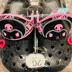 クロミ　サンダル　クロックス　女の子　キッズ　20cm　ブラック　クロミちゃんサンダル