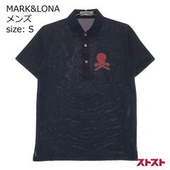 MARK&LONA マークアンドロナ ポロシャツ ライトストーン ドクロ S