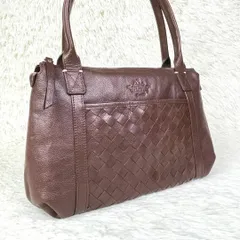 【美品】ダコタ　編み込み　イントレチャート　ハンドバッグ　トートバッグ　A4可