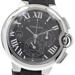 カルティエ CARTIER W6920052 バロンブルーXL クロノグラフ デイト 自動巻き メンズ良品保証書付き_890297