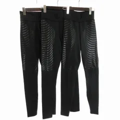 アディダス adidas 3本セット AEROREADY レギンス 黒 ブラック M ボトムス ■SM1のサムネイル
