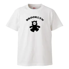 Tシャツ メンズ 半袖 白 ホワイト BROOKLYN ベビー 赤ちゃん クマ シンプル かわいい ウッドグリーン(WOOD GREEN)