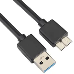 【新着商品】A→Micro B変換ケーブル USB3.0 A to Micro B変換ケーブル USB3.0ハードディスクケーブル USB3.0 0.5m ブラック 互換HDD/SSDモバイルハードディスク ハードディスクボックス Samsung Galaxy
