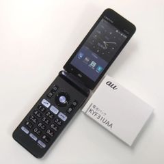【中古】 GRATINA KYF37 ネイビーブラック au 交換用電池パック付き