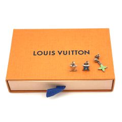 【極美品】LOUIS VUITTON　ルイヴィトン　ブルックLV　サンライズ　ピアス　M00657　AK1212　両耳用　シルバー