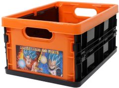 ドラゴンボール超 折りたたみ収納コンテナBOX 孫悟空＆ベジータ★新品未開封 縦10㎝横14㎝奥行20㎝