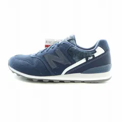 ニューバランス NEW BALANCE ローカットスニーカー シューズ 靴 スエード ロゴ US6.5 23.5cm 紺 ネイビー WL996FPD ■GY11 /MQ