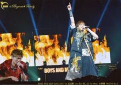 [중고] 생사진(남성) No.3:BOYS AND MEN/미즈노 카츠/라이브 포토·가로형·무릎 위·의상 흑금·오른손 집게 손가락/보이멘☆패밀리 한정[BOYS AND MEN LIVE 2017 in 무도관 One for All, All for One]포