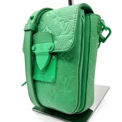 【良品】 LOUIS VUITTON ルイヴィトン Sロック ヴェルティカル ウエアラブル ウォレット ショルダーバッグ ヴァージルアブロー グリーン レザー 革 ユニセックス 男女兼用 メンズ レディースのサムネイル