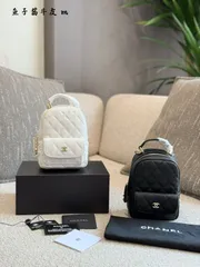 【今日特価】Chanel 24C ブラック & ゴールド リーズン バッグ-MM輸入4