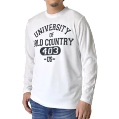 長袖Tシャツ 《ホワイト》 新品 未使用 吸汗速乾 ドライ プリント アメカジ ロゴ ロンT【H5X】【メール便2】 ファッション