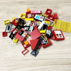 LEGO レゴ エクステリア系 中古 パーツ パネル ドアフレーム バー ウィンドウパネル 大量 ばら売り 部品取り LY-230928-15