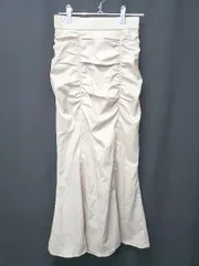 ◇ Θ COCODEAL ココディール ロング ドレープギャザーマーメイドスカート サイズ1 ベージュ系 レディース E  【1506250011999】