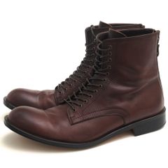 パドローネ／PADRONE レースアップブーツ シューズ 靴 メンズ 男性 男性用 レザー 革 本革 ダークブラウン 茶 ブラウン  PU-7885-0923 レザーソール バックジップ マッケイ製法