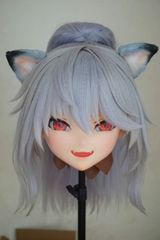 ☆即納 全頭マスク カツラ付き ロック付き NO.509 ドール ヘッド  