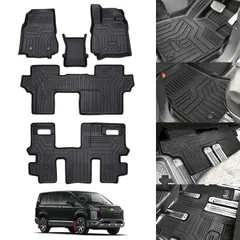 新品 DELICA 立体構造 D:5 3Dフロアマット 2019年2月～ 車種専用設計 車用 防水 立体カーマット 滑り防止 8人乗り専用 耐汚れ TPE素材 フロアマット カスタムパーツ D5型 車種専用設計 デリカ 取付簡単 保護パーツ 新型 カー用品 三