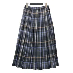 URBAN RESEARCH DOORS アーバンリサーチドアーズ スカート グレー系×ブルー系 サイズ:M / 23秋冬 カラーチェック プリーツ スカート / ロング丈 フレア / ボトムス【レディース】【中古】のサムネイル