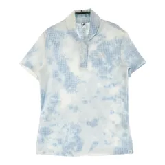 サイズ：M ADIDAS GOLF アディダスゴルフ 2022年モデル 半袖ポロシャツ シアサッカー タイダイ柄 ブルー系 [240101262904]# ゴルフウェア レディース ストスト