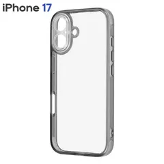 iPhone17 ケース ブラック クリア 透明 ハイブリッド 5H 衝撃吸収 シンプル 無地 保護 スマホ カバー iPhone 2025 6.3inch 2眼 アイホン アイフォン 【１週間以内発送】【定形外郵便にて発送】