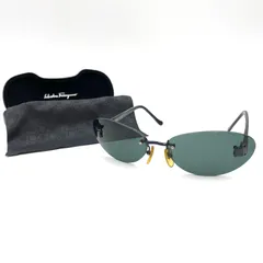 Salvatore Ferragamo サルヴァトーレ　フェラガモ　サングラス　アイウェア　オーバル　リムレス　ブラックのサムネイル
