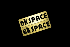 EEE-808-1 ekSPACE 金黒 アクリル2層 ステッカー 三菱 EKスペース B11A カスタム 前期 後期 2枚1セット