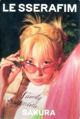 【中古】食玩 ステッカー・シール サクラ(カラフル) ノーマルシール 「LE SSERAFIM ’CRAZY’ ツインウエハース」