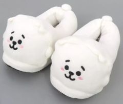 [중고] 룸 슈즈·실내 신기 RJ(진) BT21 봉제인형 슬리퍼 [LINE FRIENDS POP UP SHOP]