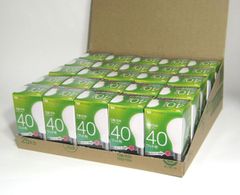 やさしい明るさが魅力★ホワイトシリカ電球40W形25個/セット m1p-lw100v36w-25